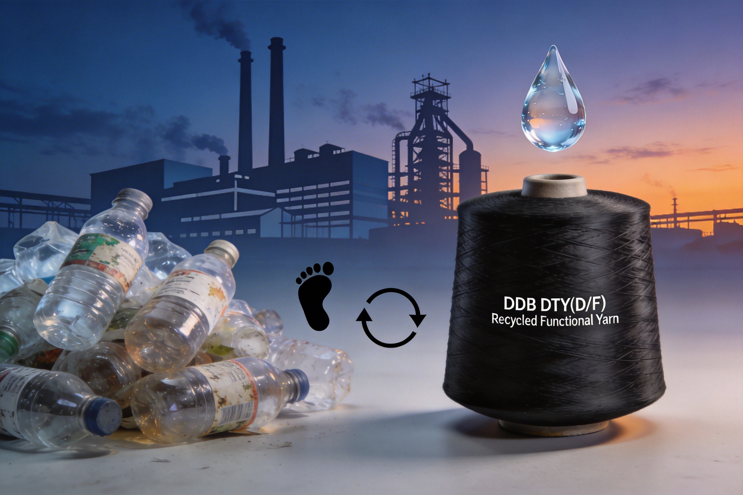 Black DDB DTY(D/F) Recycled Functional Yarn: A Sustainable, High-Performance Textile Solution for Modern Brands