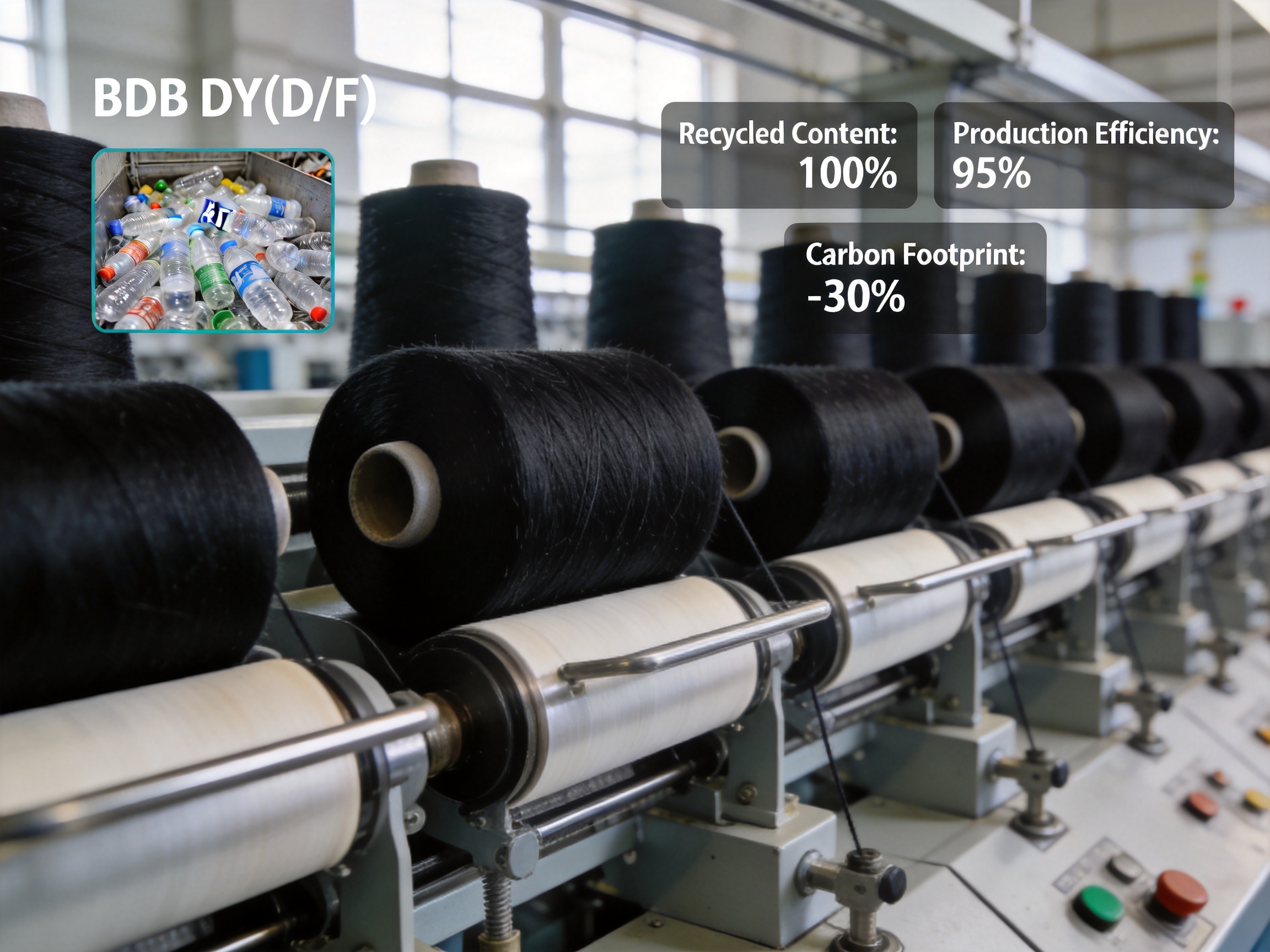 Black DDB DTY(D/F) Recycled Functional Yarn: A Sustainable, High-Performance Textile Solution for Modern Brands