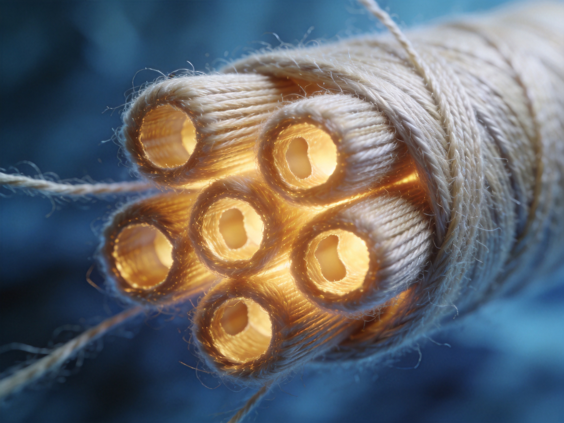 Hollow Warm Functional Yarn for Lightweight Thermal Comfort