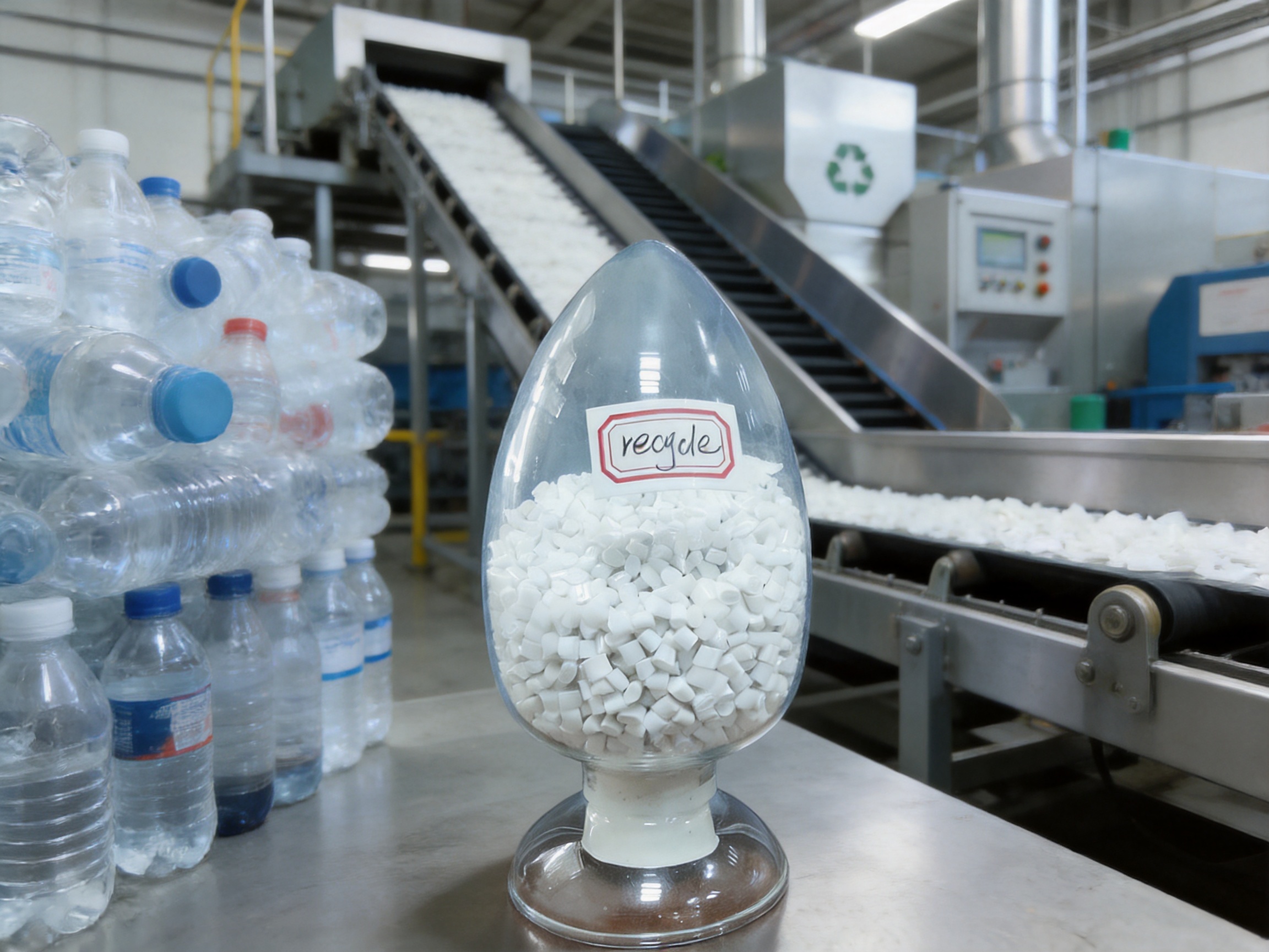 Textile-Grade High-Purity Recycled Polyester Chips for Knitted Fabric