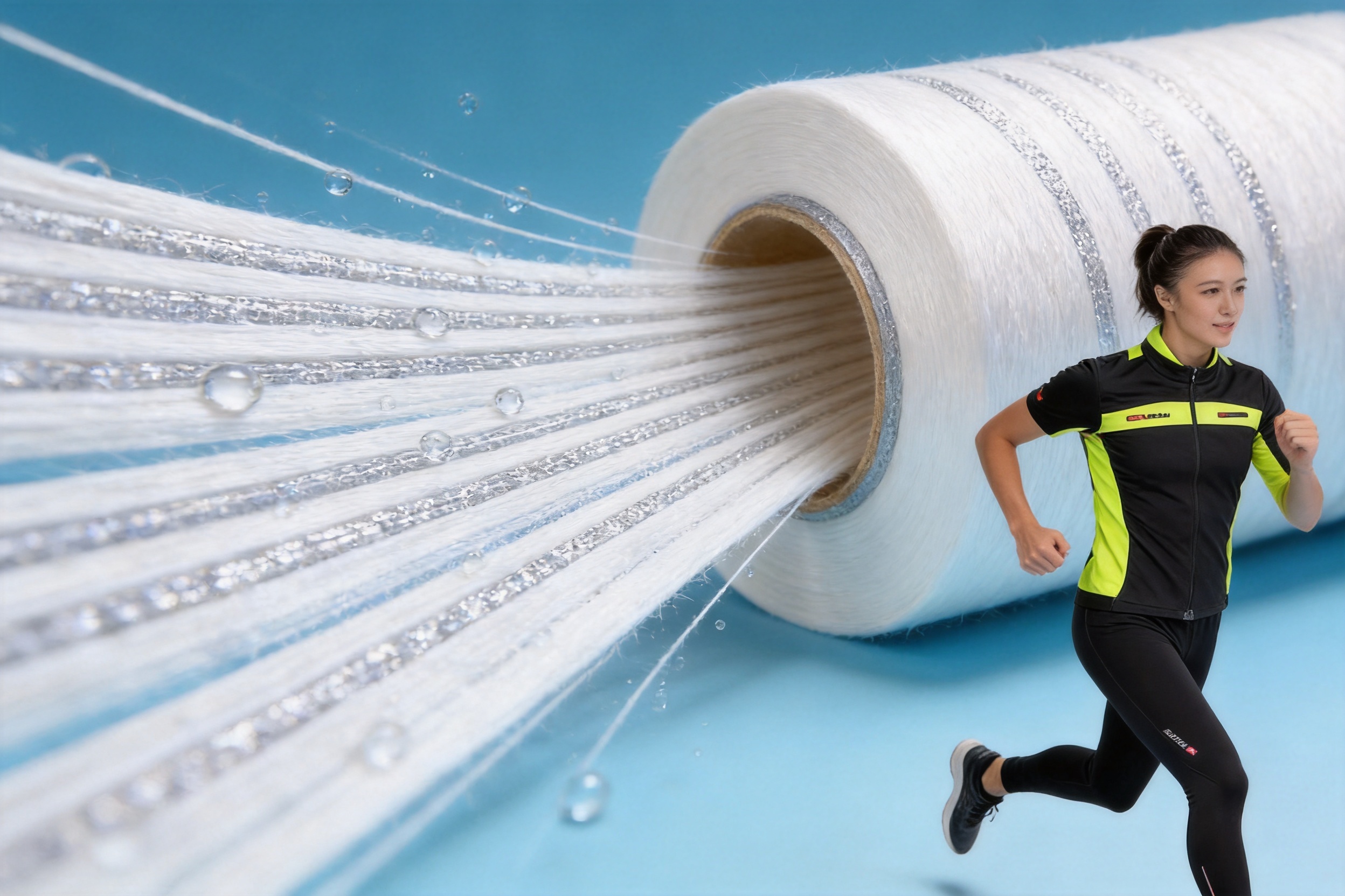 Moisture and Quick-Drying Functional Yarn for Comfortable Performance Textiles